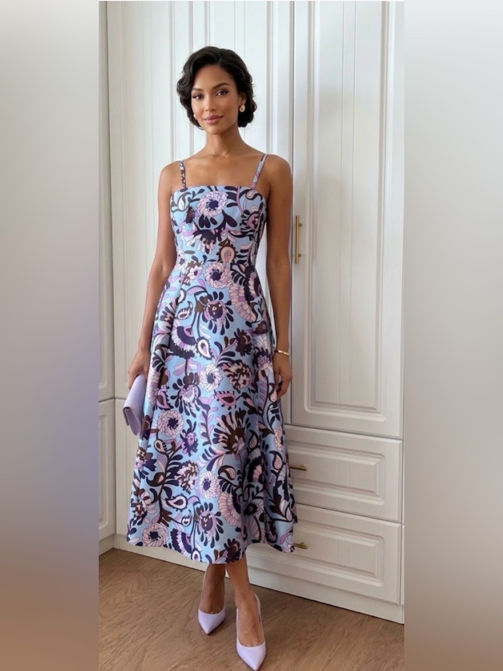 Kate Spade Paisley Anita Cocktail Holiday Dress